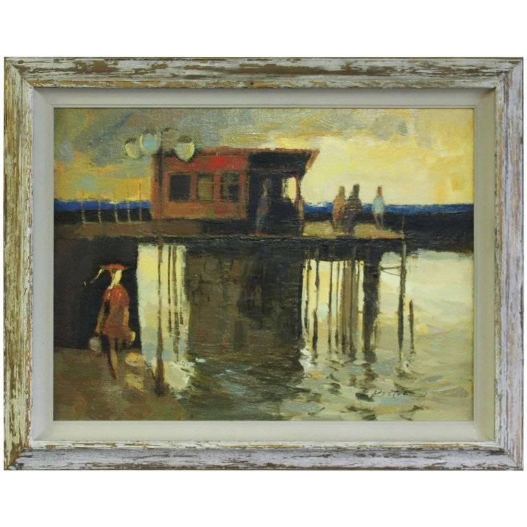 Lenard Kester Landscape Painting - Pier