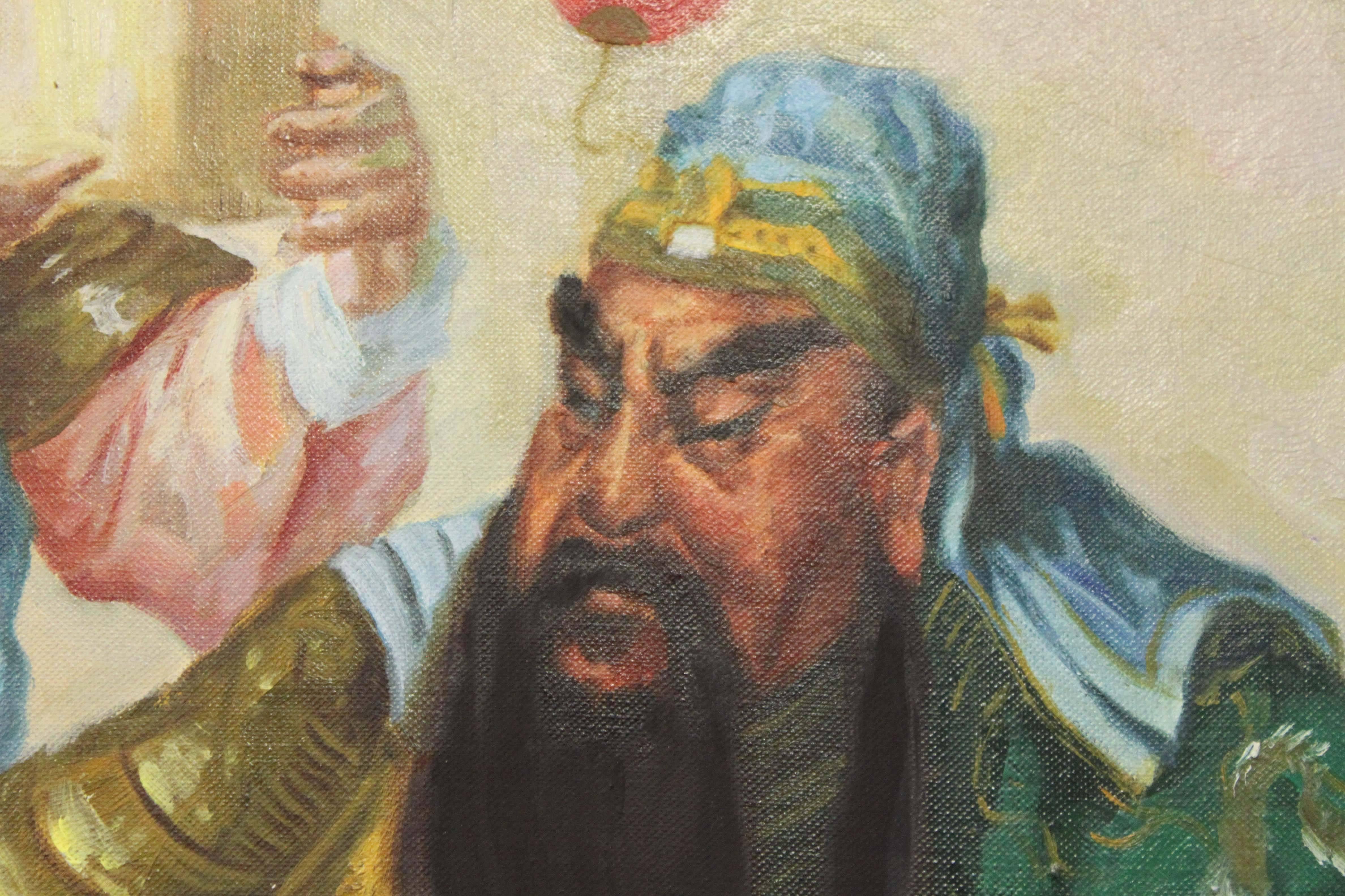 Oil Painting of Guan Yu For Sale 2
