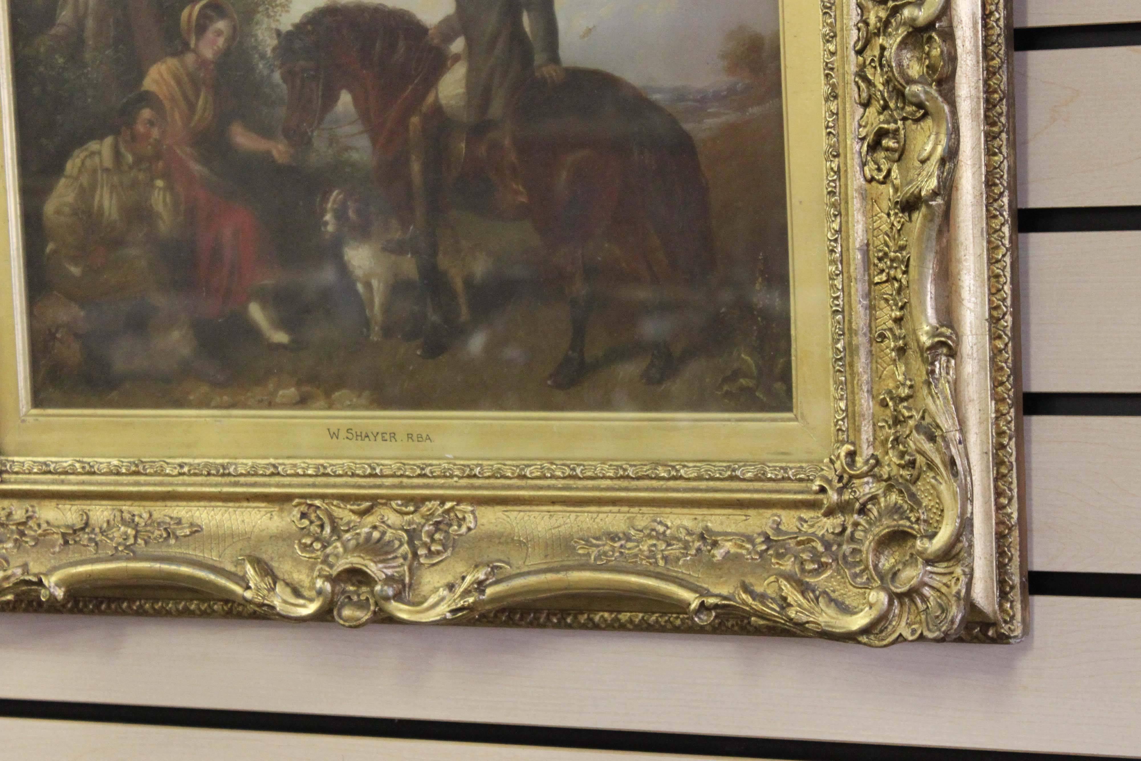 William Shayer (1788-1879) was a prolific painter and painted mainly in Hampshire exhibiting at the Royal Academy. His work is in many Provincial museums. Signed.