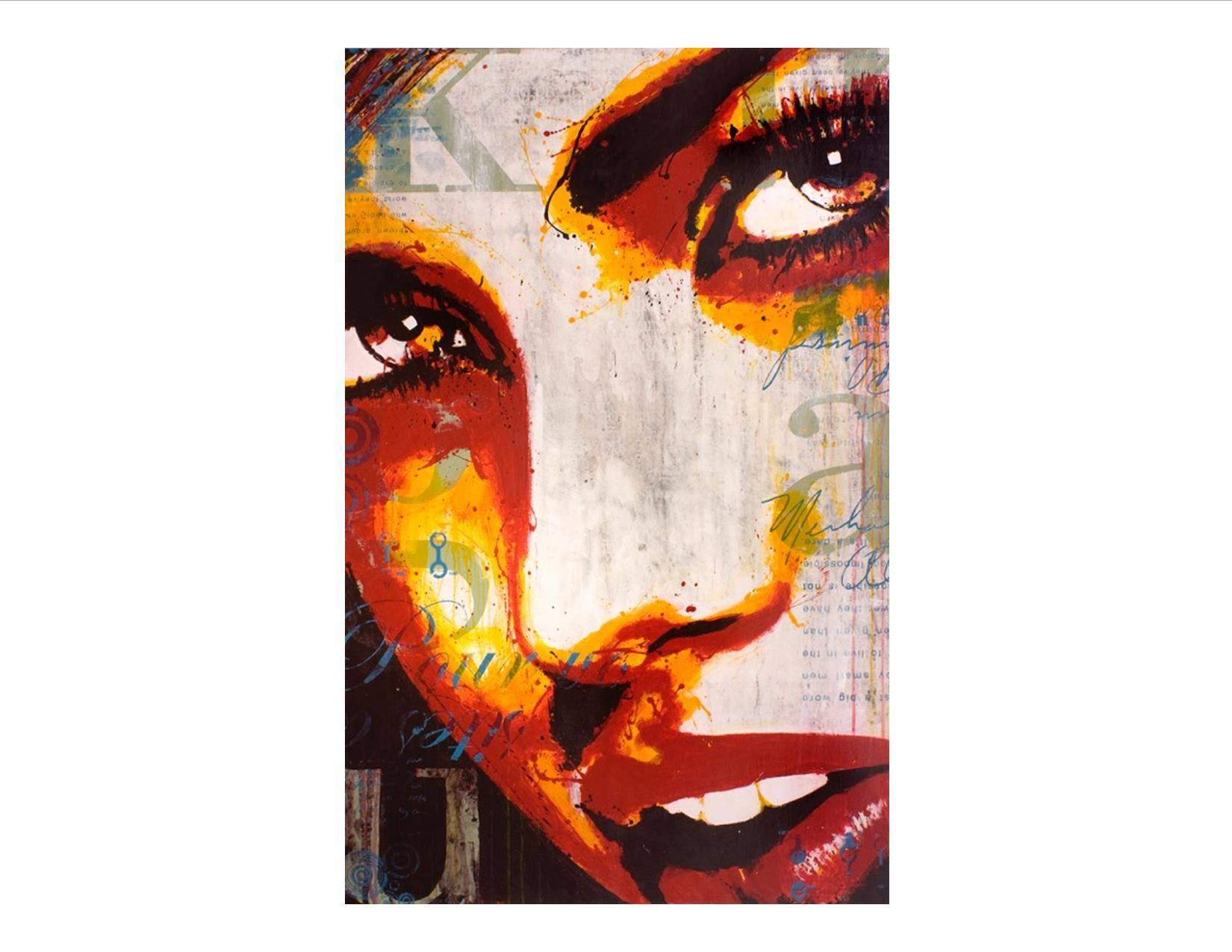 Ray Phillips Abstract Painting - Face 105