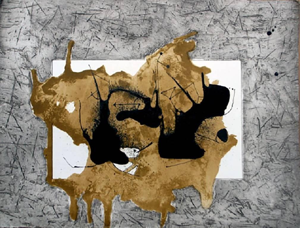 Manuel Felguérez Abstract Print - Manuel Felguerez, abstract, lithograph.