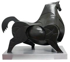 Alberto Garcia Nava, Gordo, brass sculpture, 1/7.