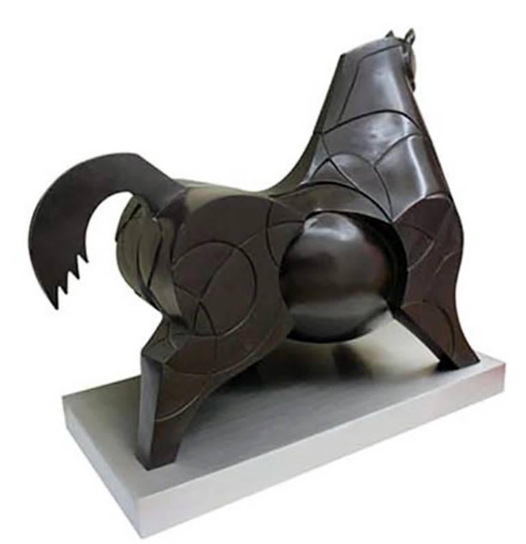 Alberto Garcia Nava, Gordo, brass sculpture, 1/7. For Sale 2