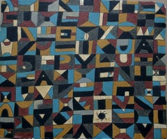 Javier Arévalo, geometrical abstract, Lithograph.