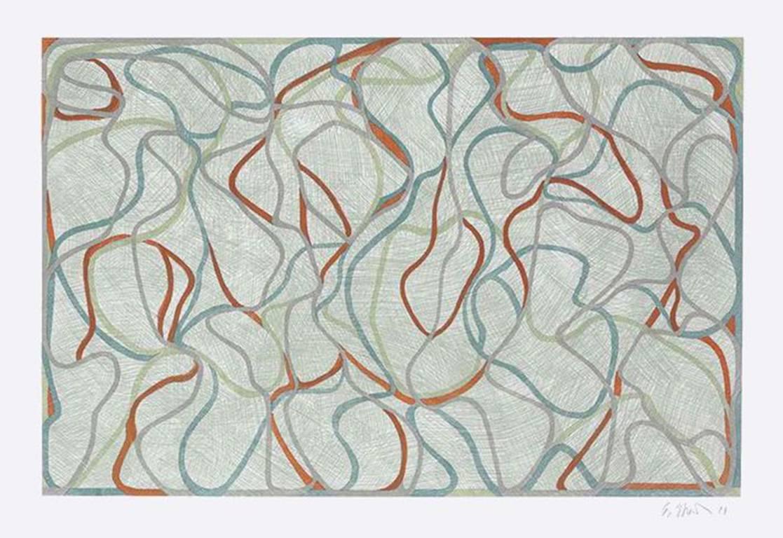 Brice Marden Abstract Print - Eagles Mere Muses