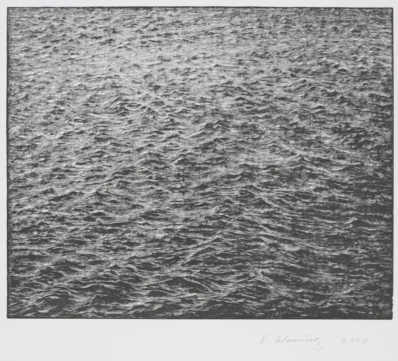 Vija Celmins Landscape Print - Ocean Surface