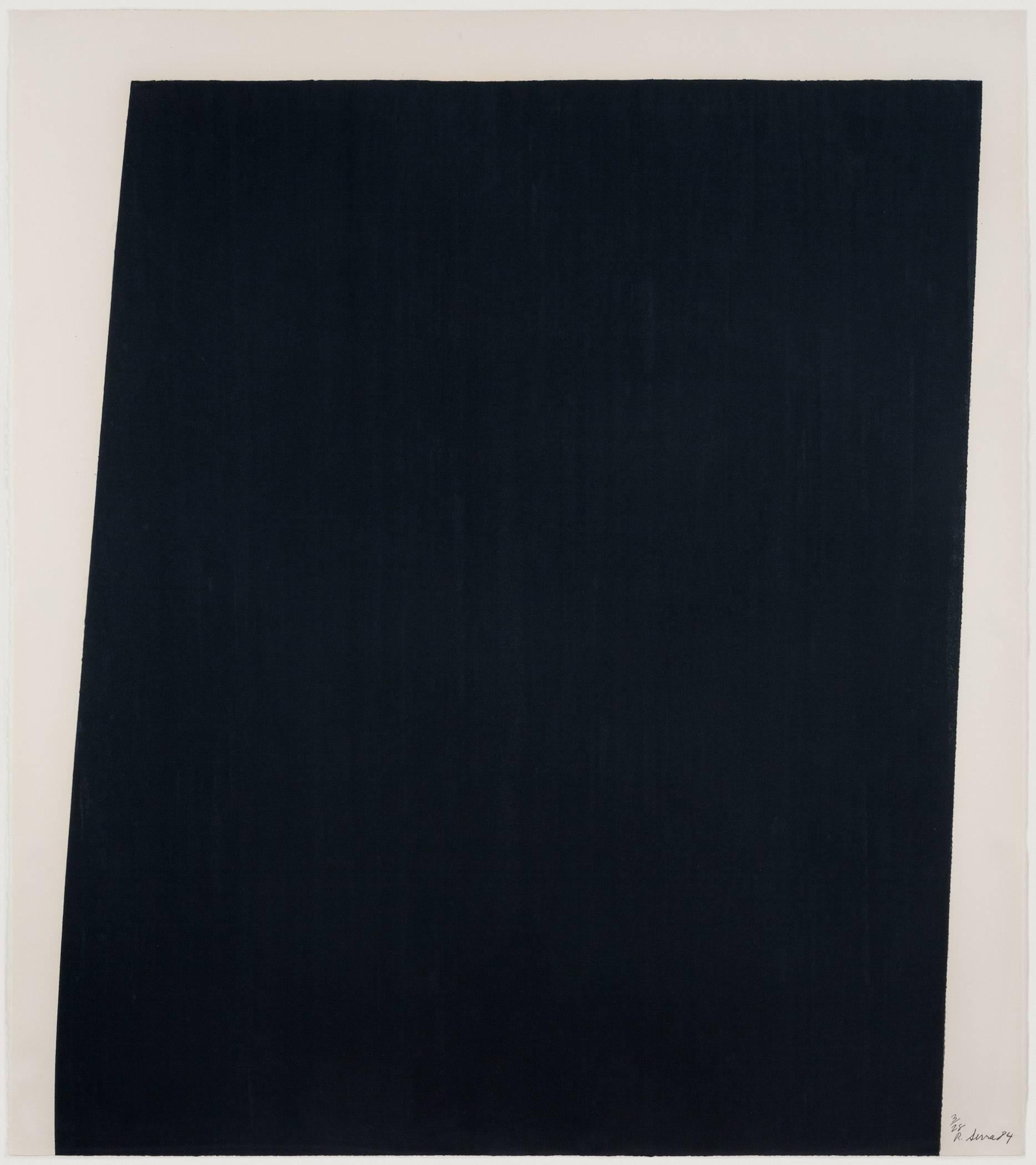 Richard Serra Abstract Print - Tujunga Blacktop