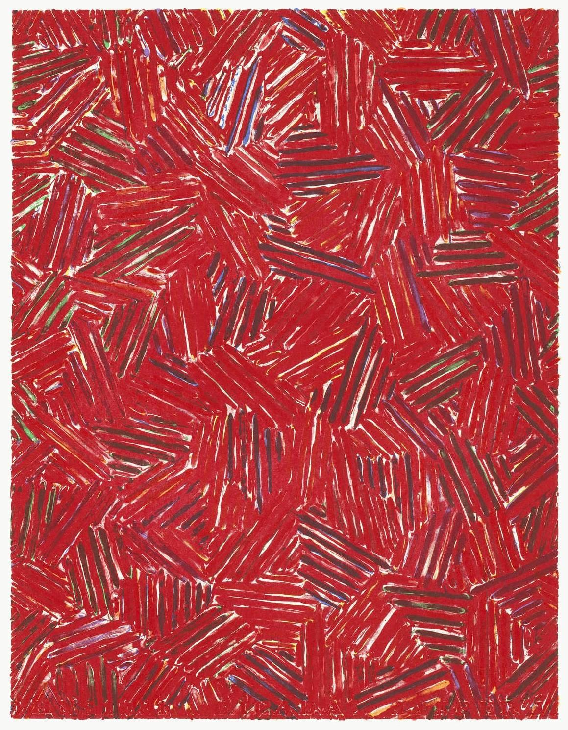 Jasper Johns Abstract Print - Cicada