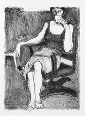 Seated Woman Drinking from a Cup