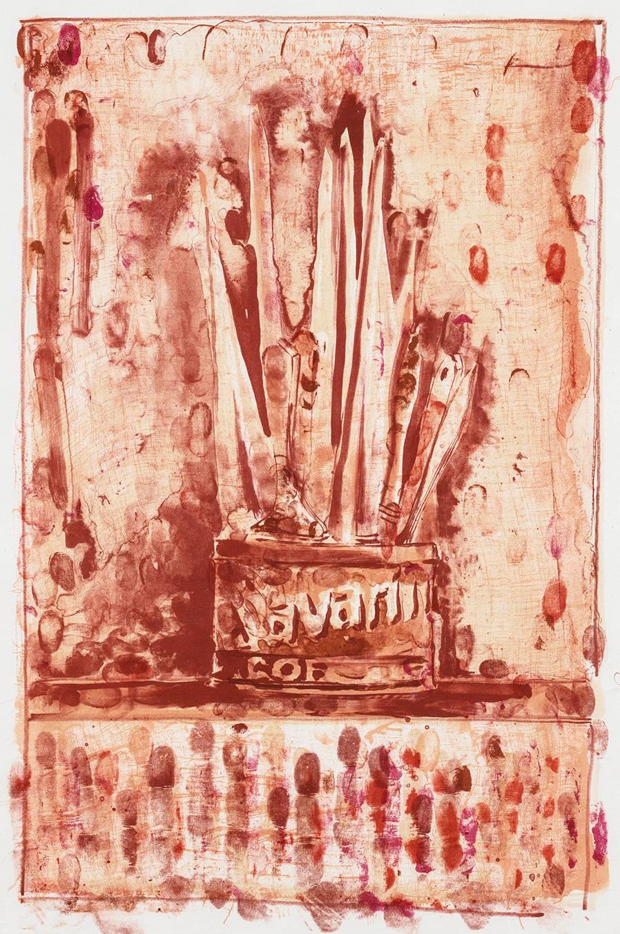 Jasper Johns Abstract Print - Savarin 3