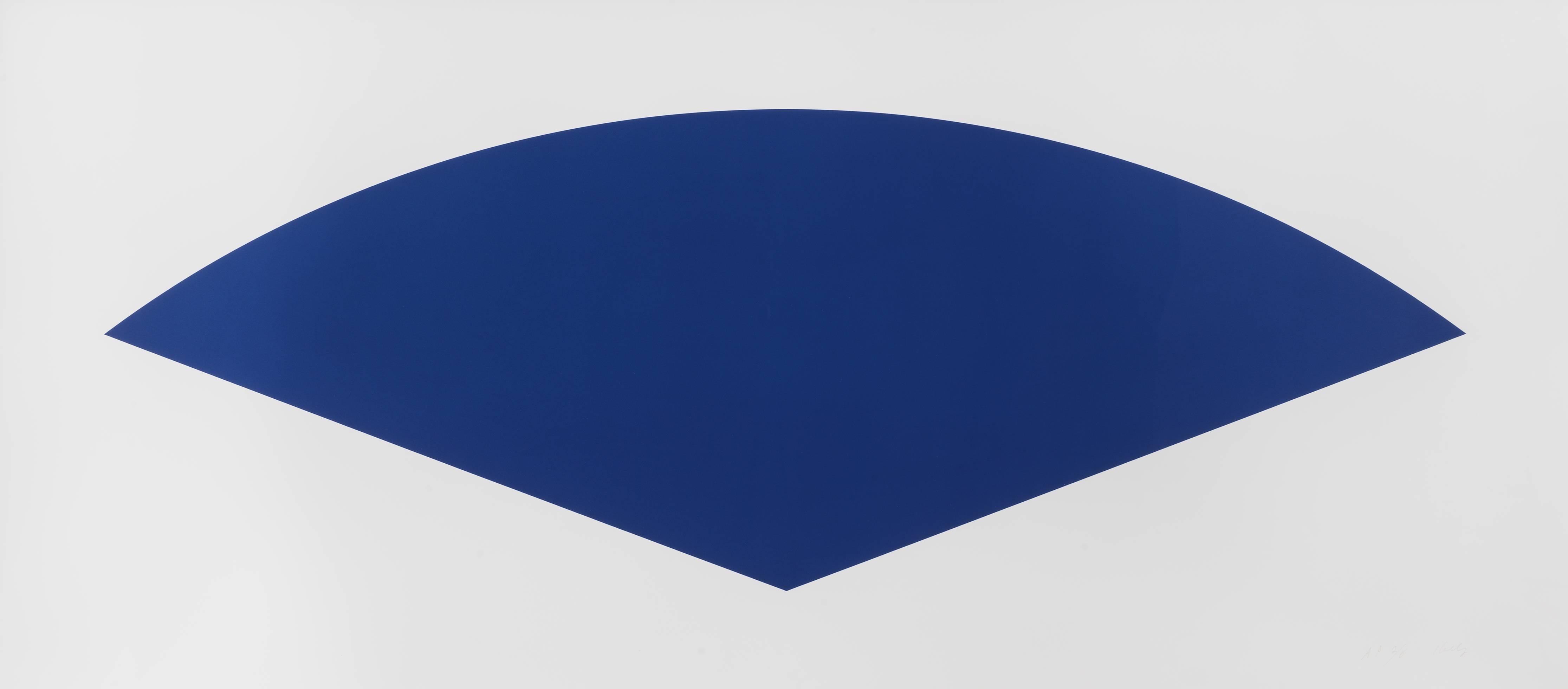 Ellsworth Kelly Abstract Print - Blue Curve (State III)