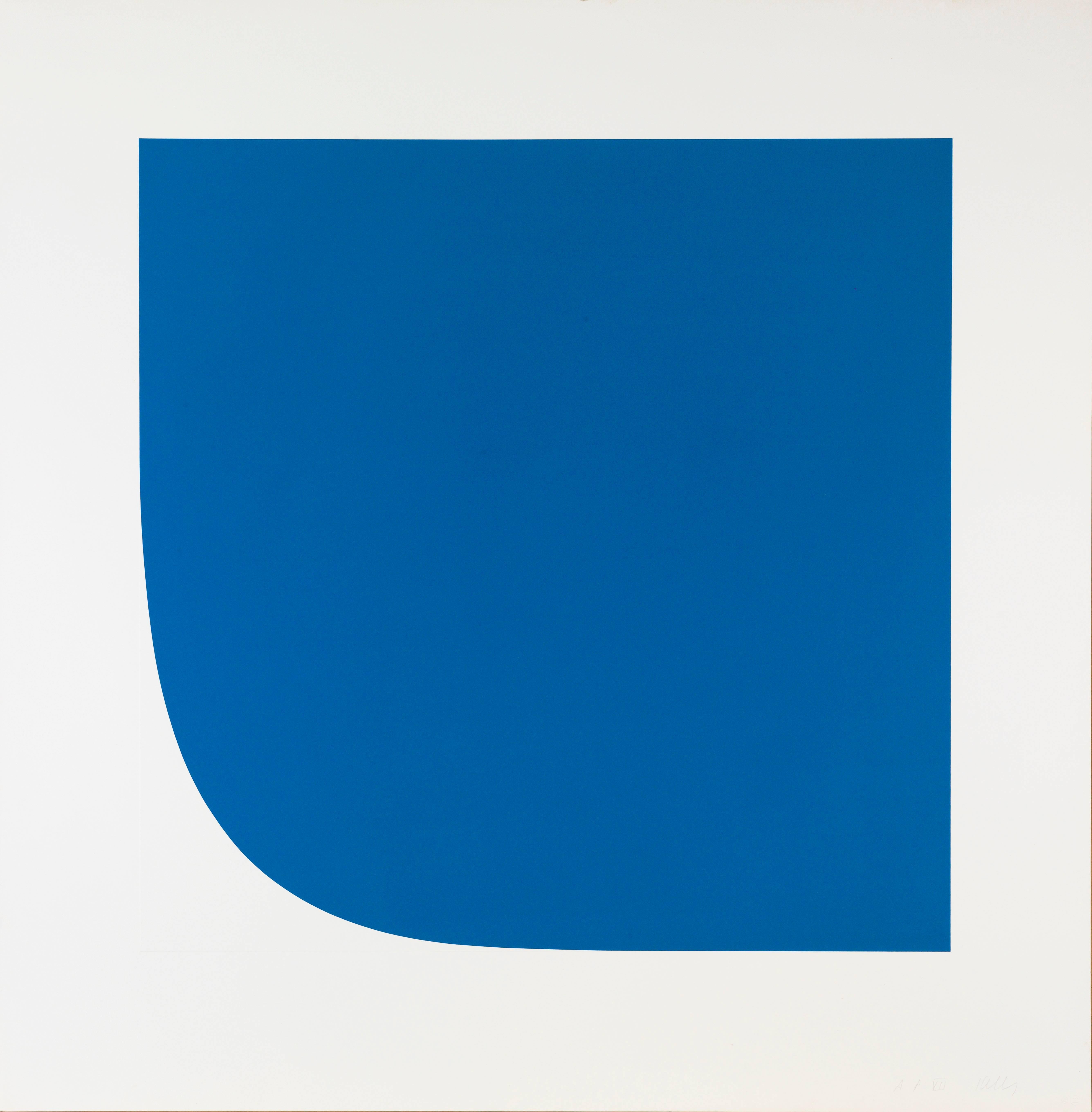 Ellsworth Kelly Abstract Print - Blue I