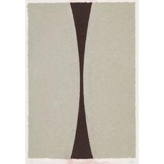 Colored Paper Image XI (Gray Curves with Brown) 8