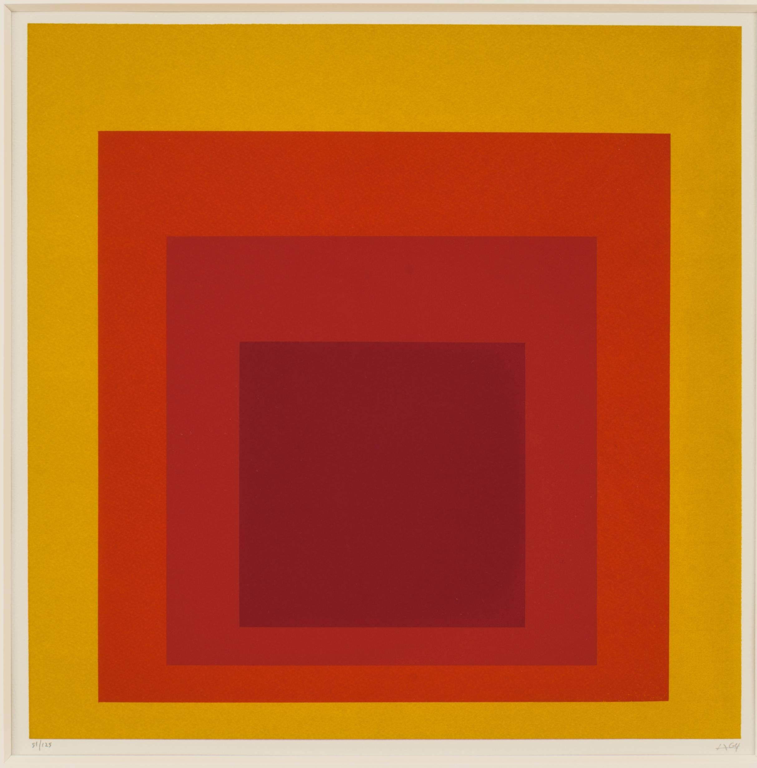 Josef Albers Abstract Print - Hommage au Carré