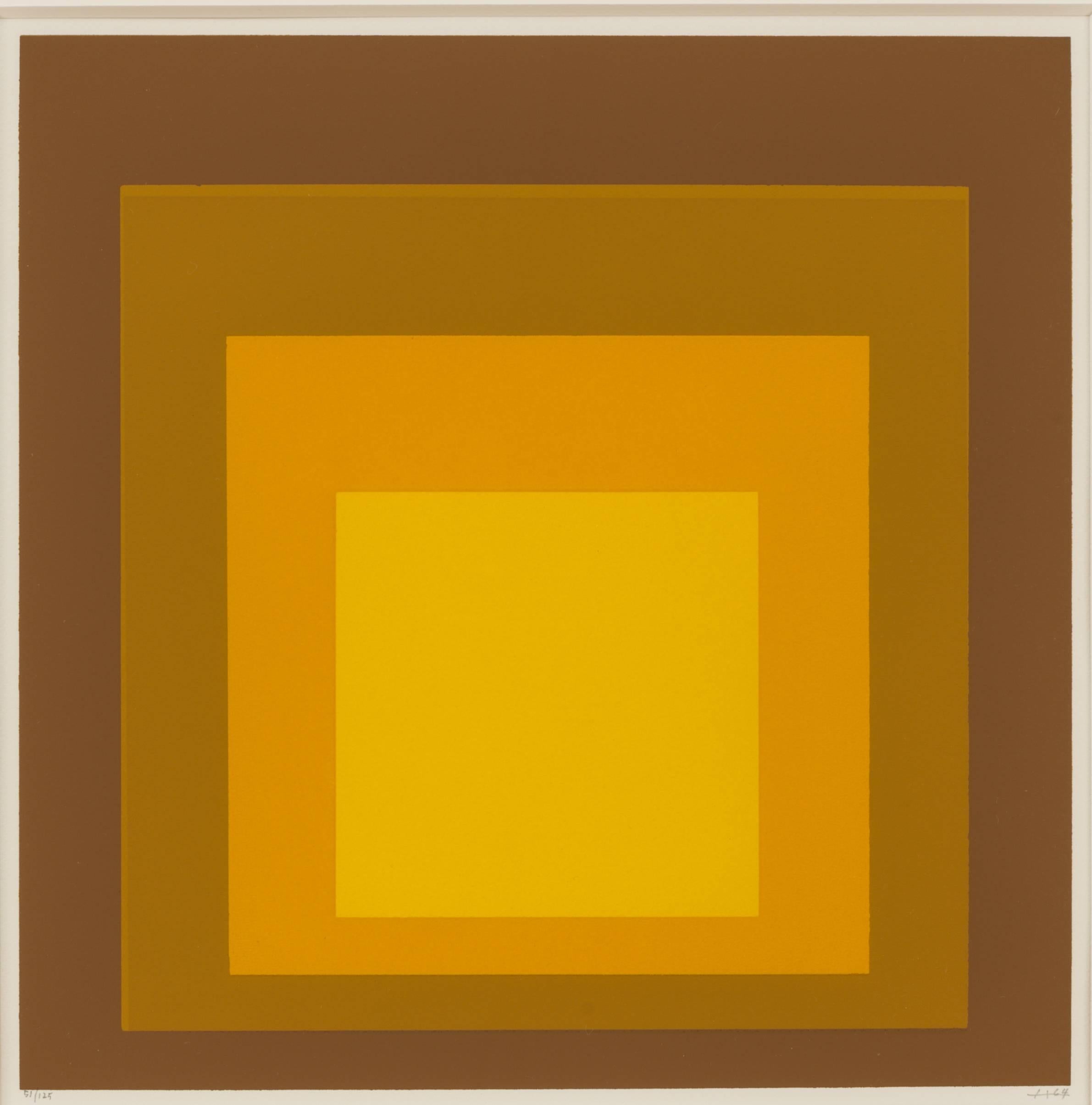 Josef Albers Abstract Print - Hommage au Carré