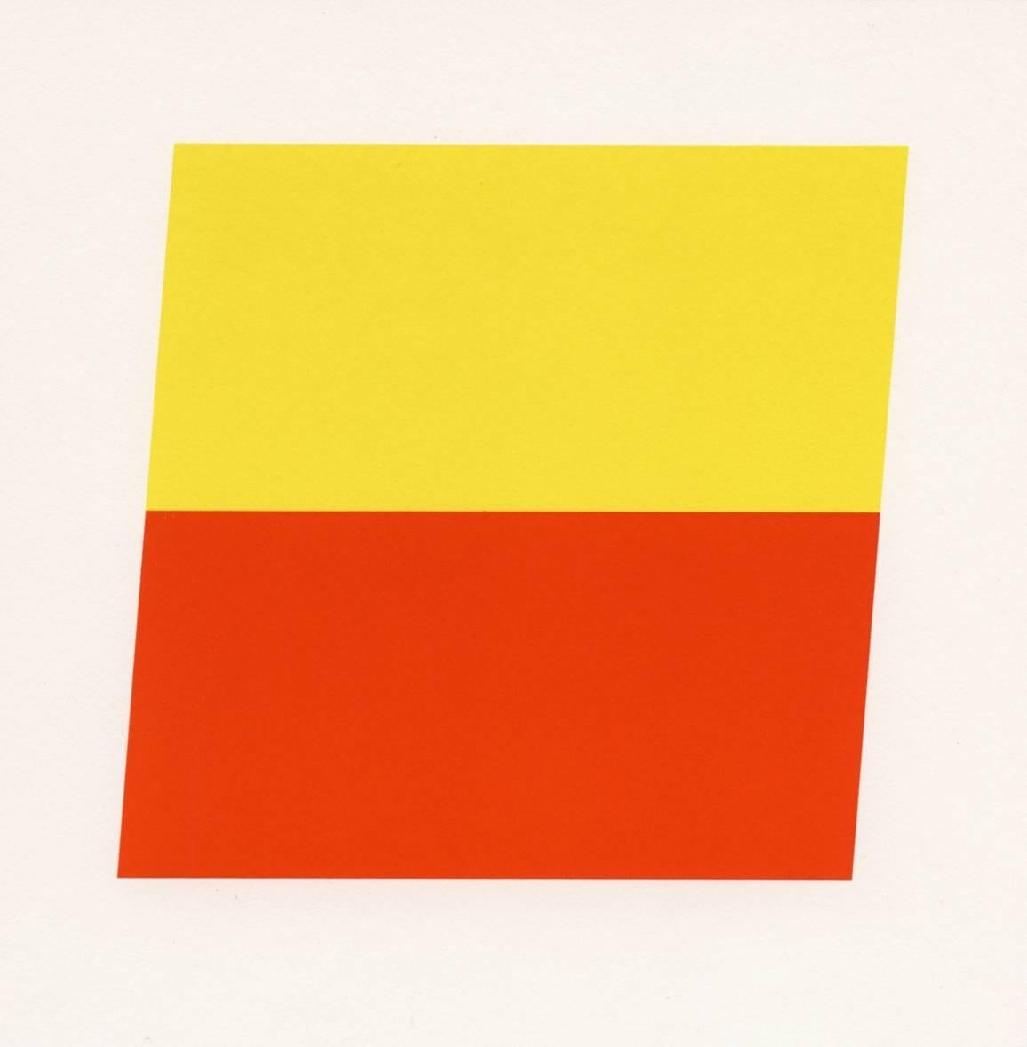 Yellow/Red-Orange - Print by Ellsworth Kelly