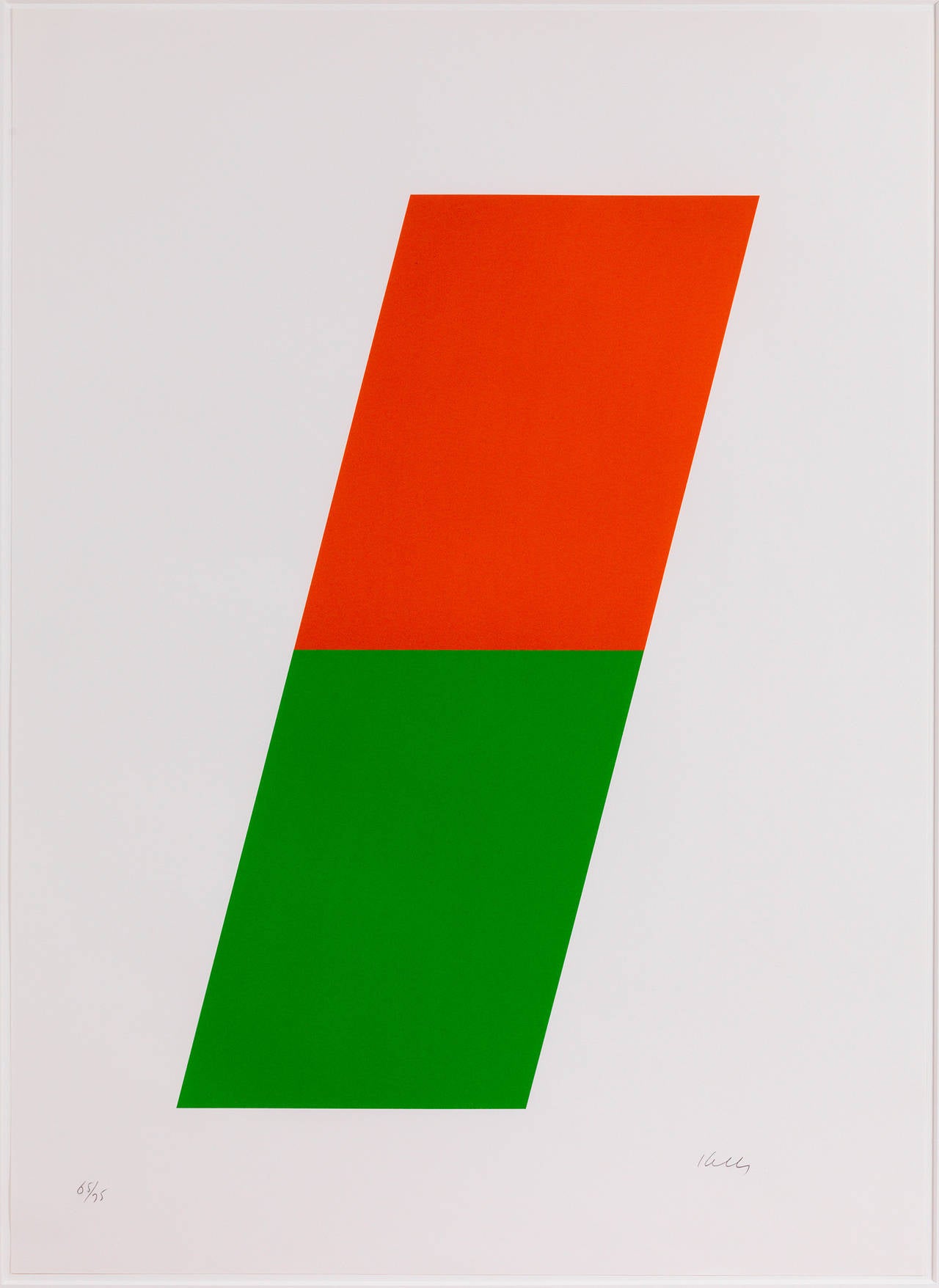 Ellsworth Kelly Abstract Print - Orange/Green