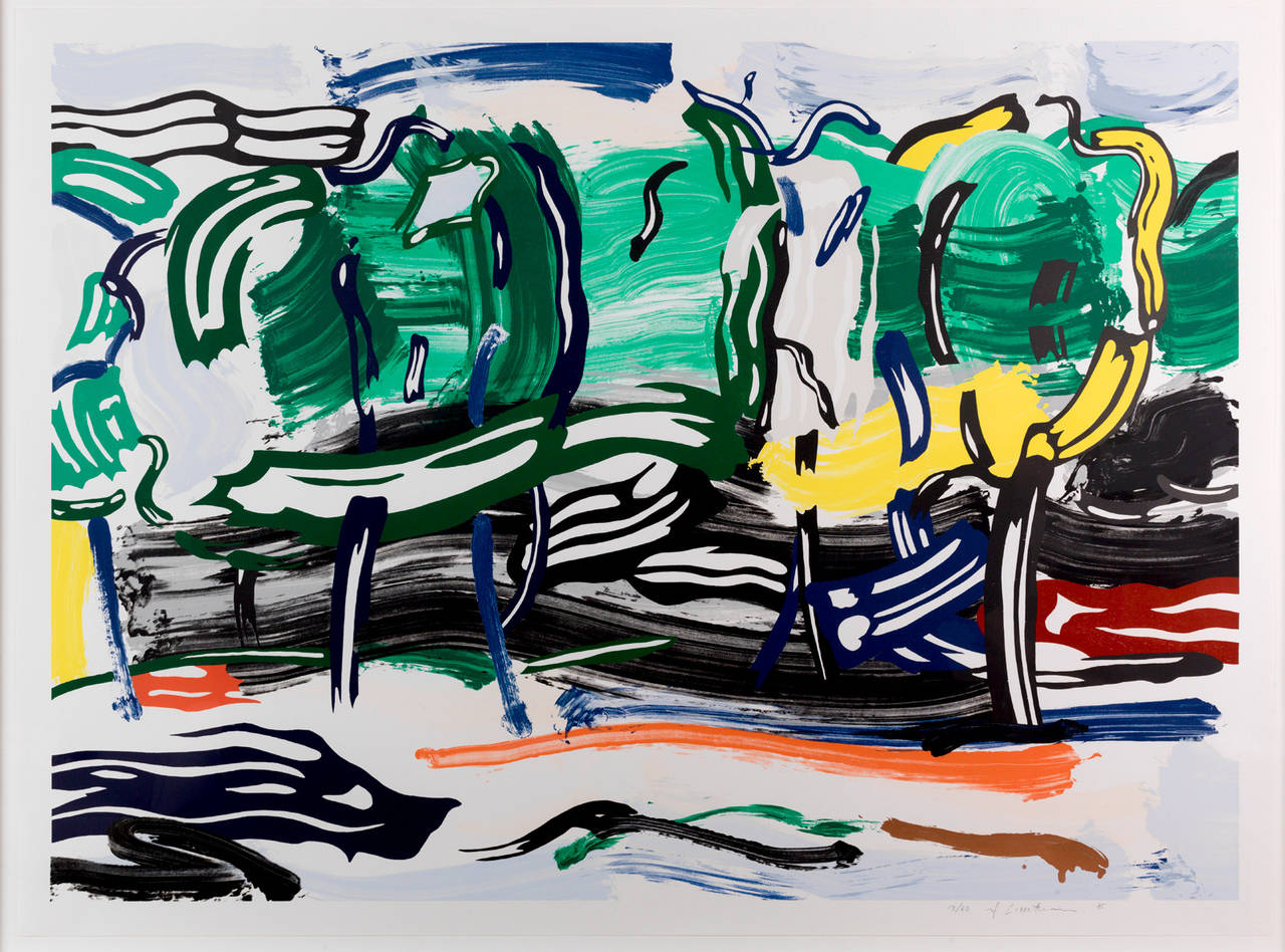 Roy Lichtenstein Abstract Print - Road Before the Forest