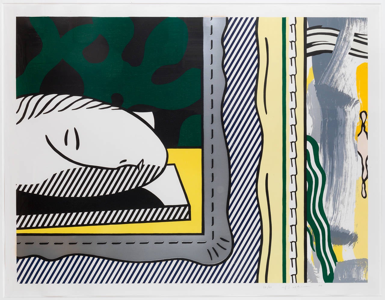 Roy Lichtenstein Still-Life Print - Two Paintings: Sleeping Muse