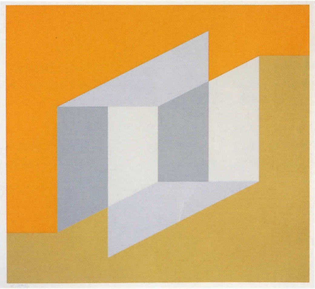 Josef Albers Abstract Print - Never Before d