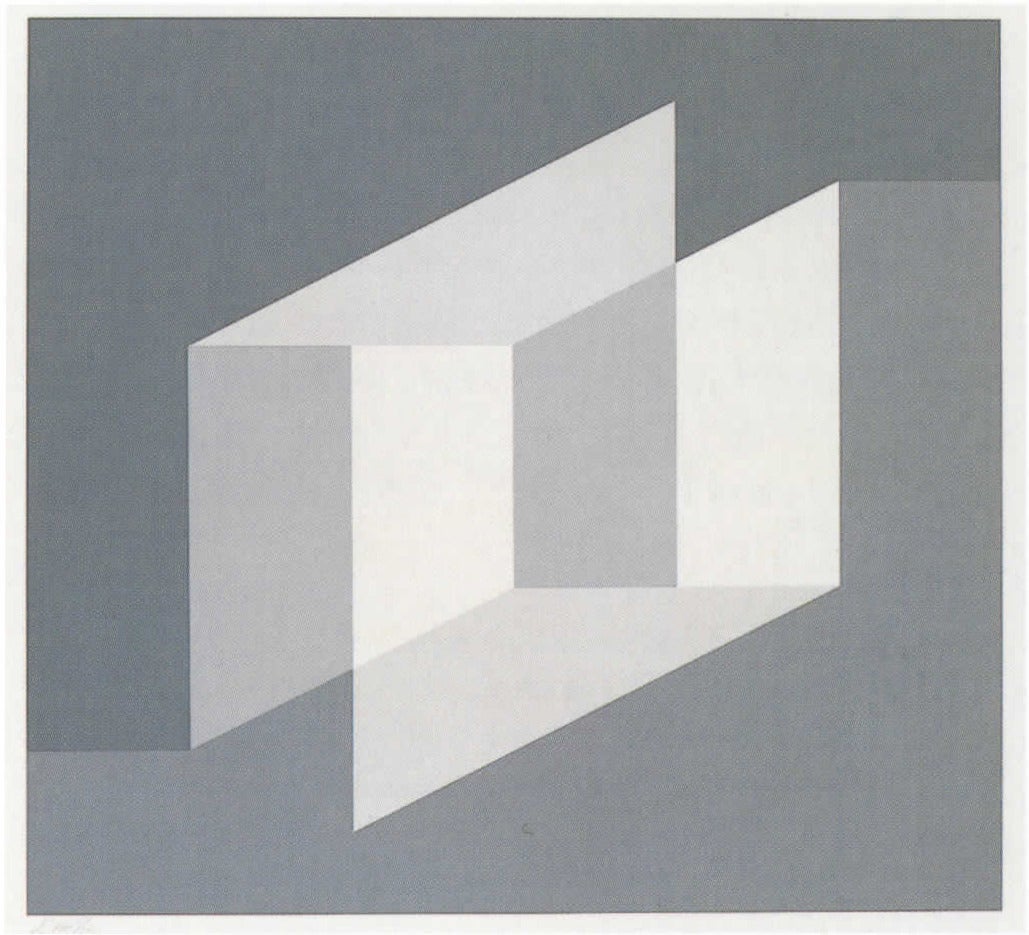 Josef Albers Abstract Print - Never Before l
