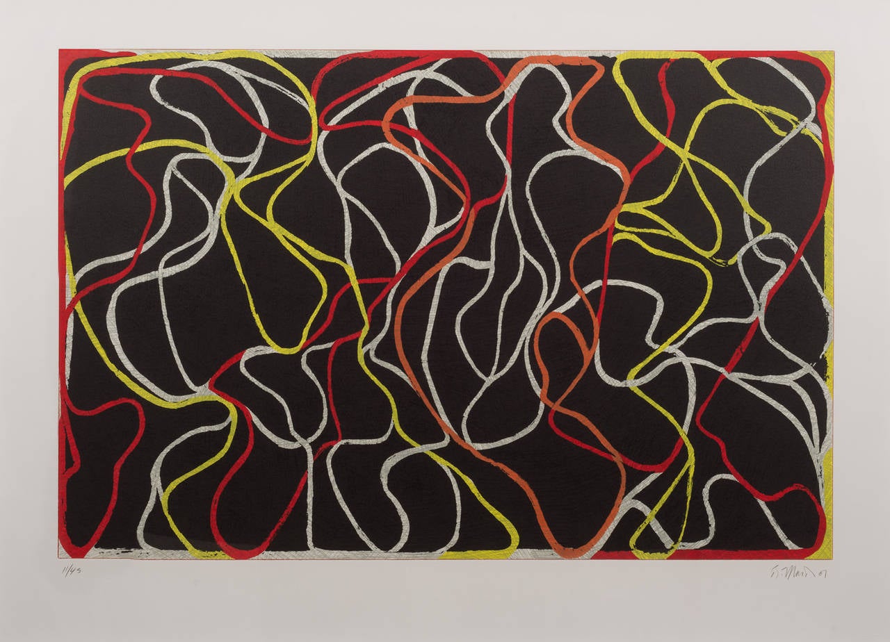 Brice Marden Abstract Print - Beyond Eagles Mere