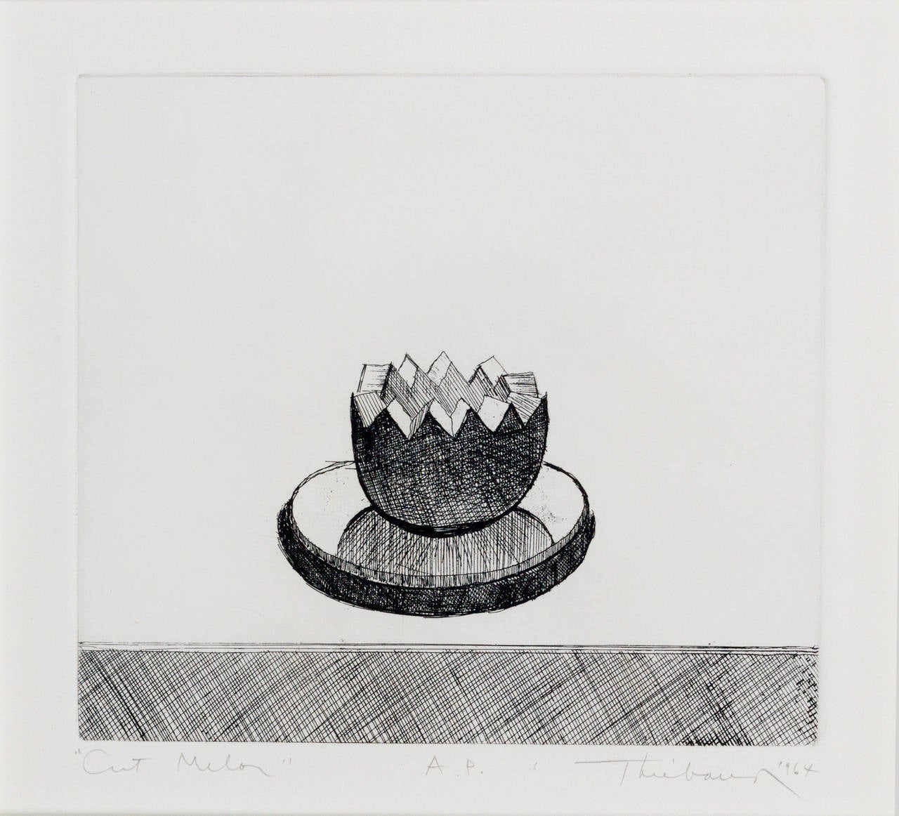 Cut Melon - Print by Wayne Thiebaud