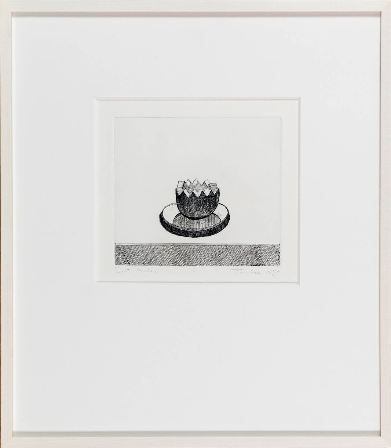 Cut Melon - Contemporary Print by Wayne Thiebaud