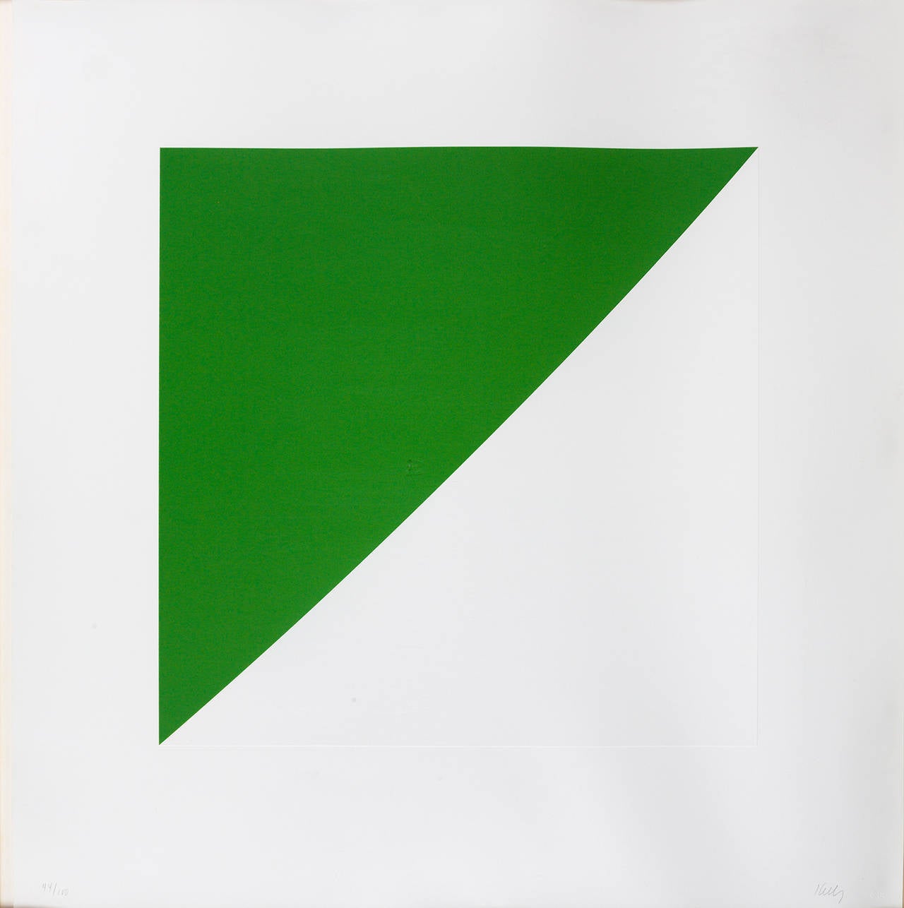 Green Curve with a Radius of 20' - Print by Ellsworth Kelly