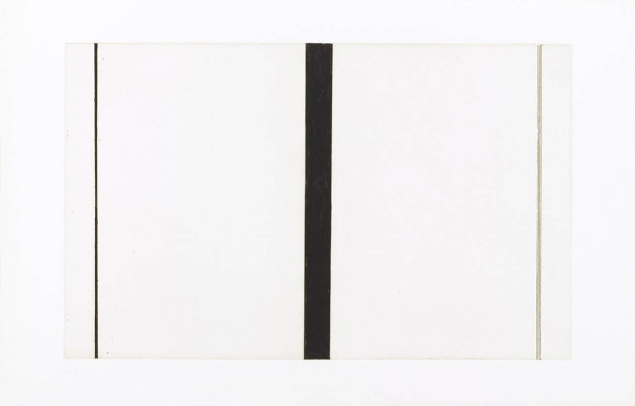 Untitled Etching #1 - Print by Barnett Newman