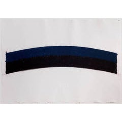 Colored Paper Image III (Blue Black Curves) 11