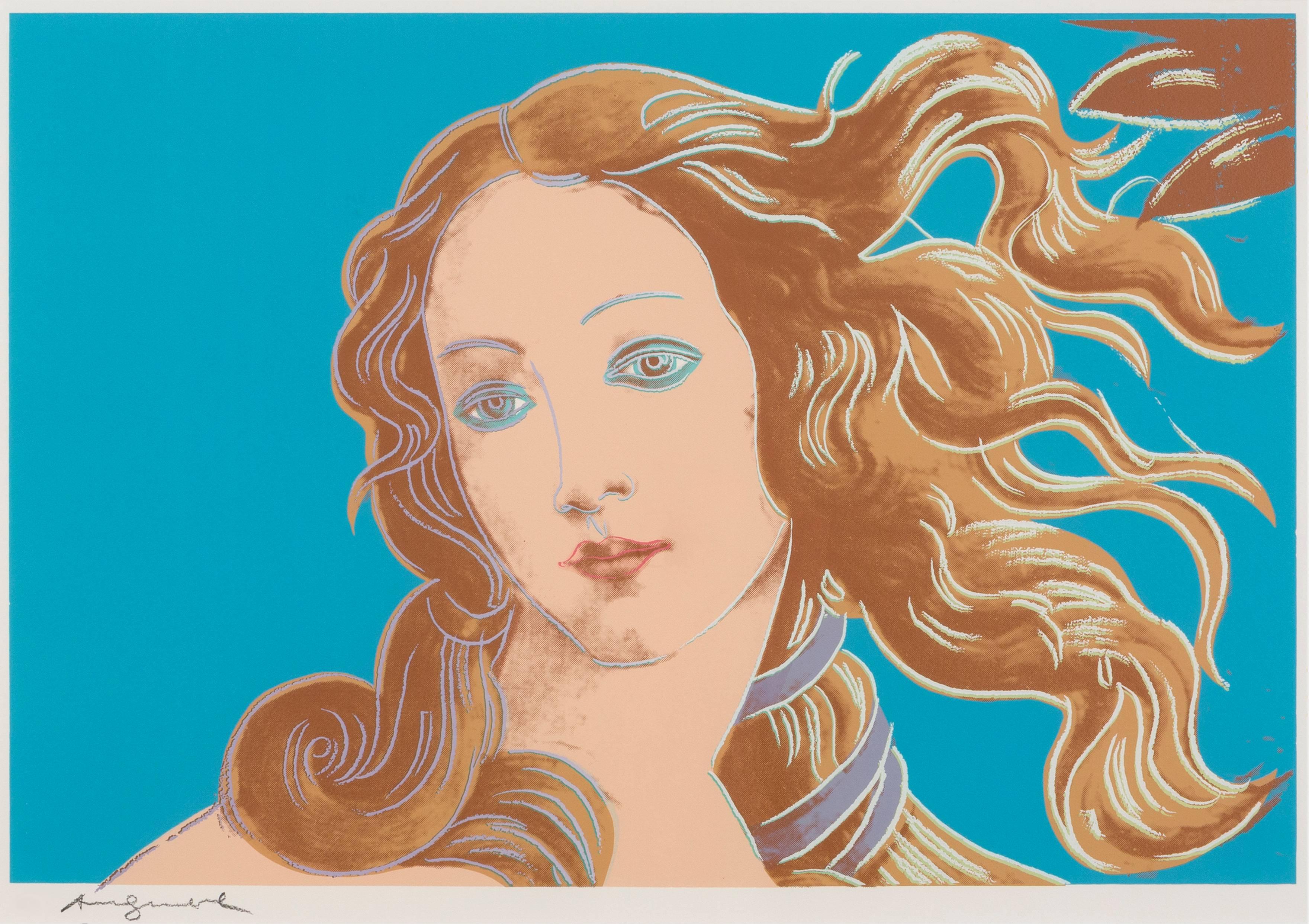 Details of Renaissance paintings (Sandro Botticelli, Birth of Venus, 1482) - Print by Andy Warhol