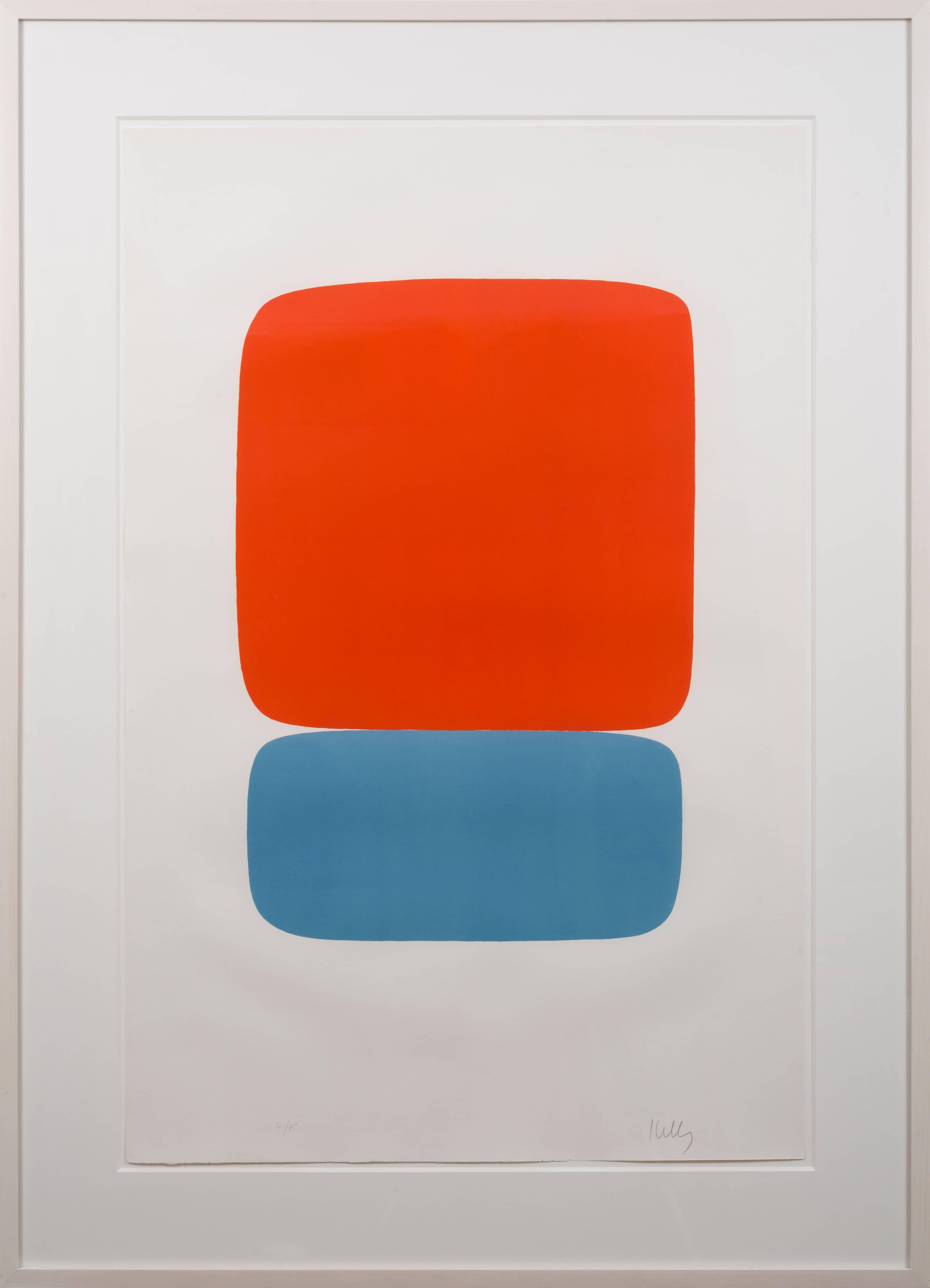 Red-Orange over Blue - Print by Ellsworth Kelly