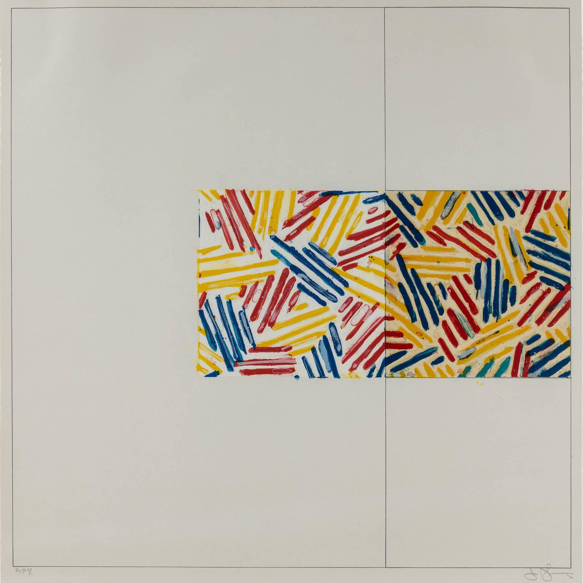 6 Lithographs (after Untitled 1975) - American Modern Print by Jasper Johns