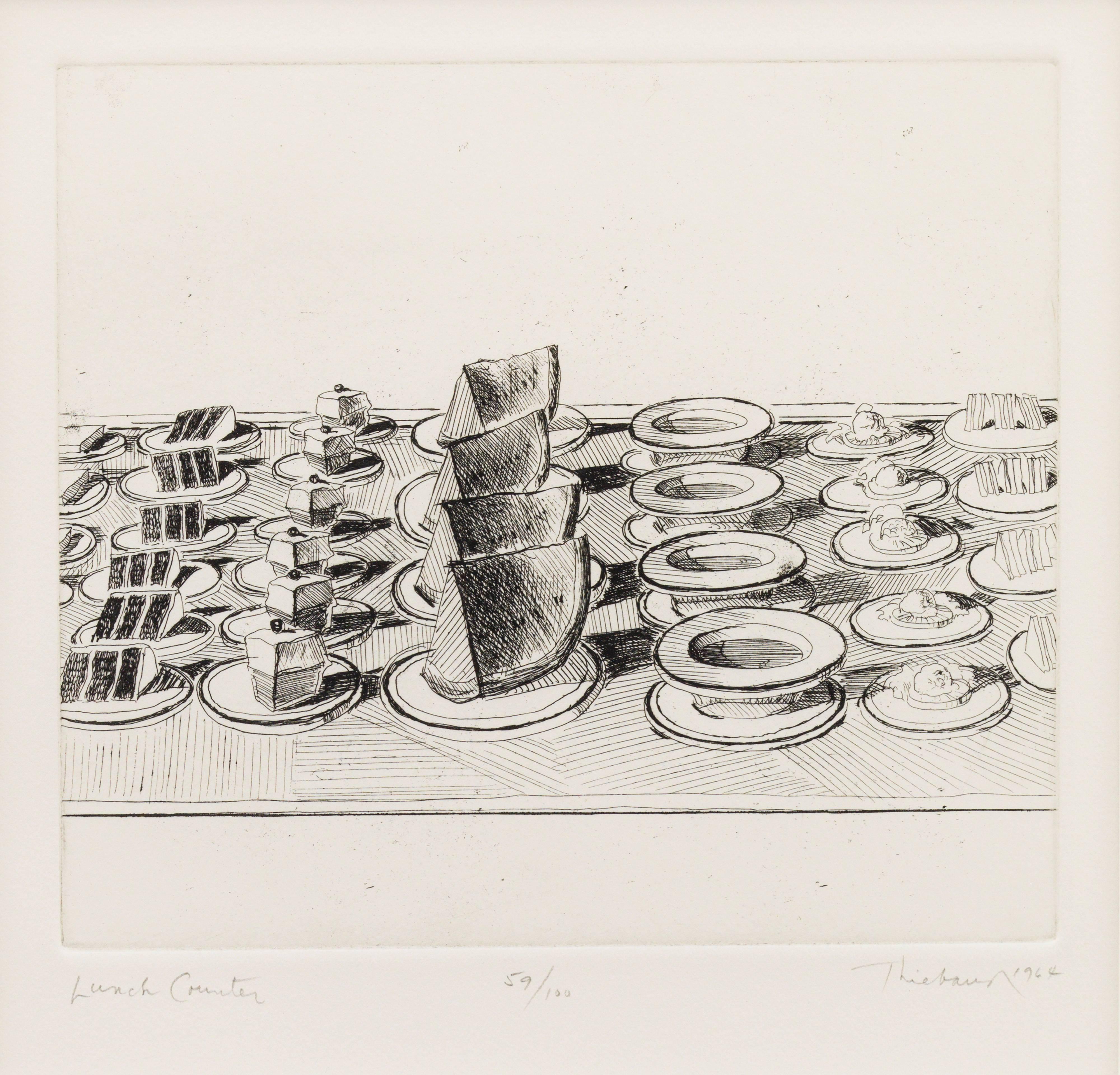 Lunch Counter - Print by Wayne Thiebaud