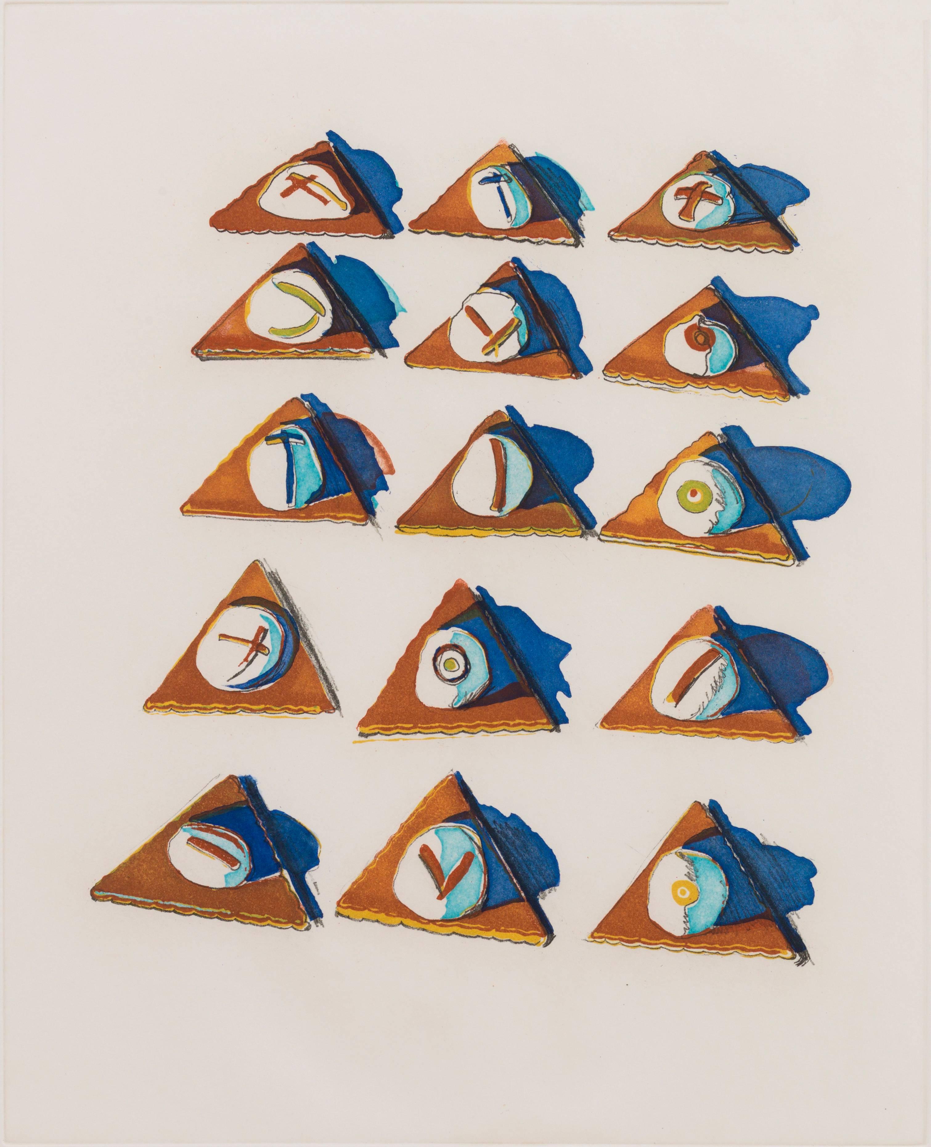 Triangle Thins - Print by Wayne Thiebaud