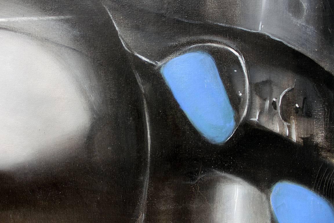 OC17 - Figurative Painting Nero di Agustín Fernández