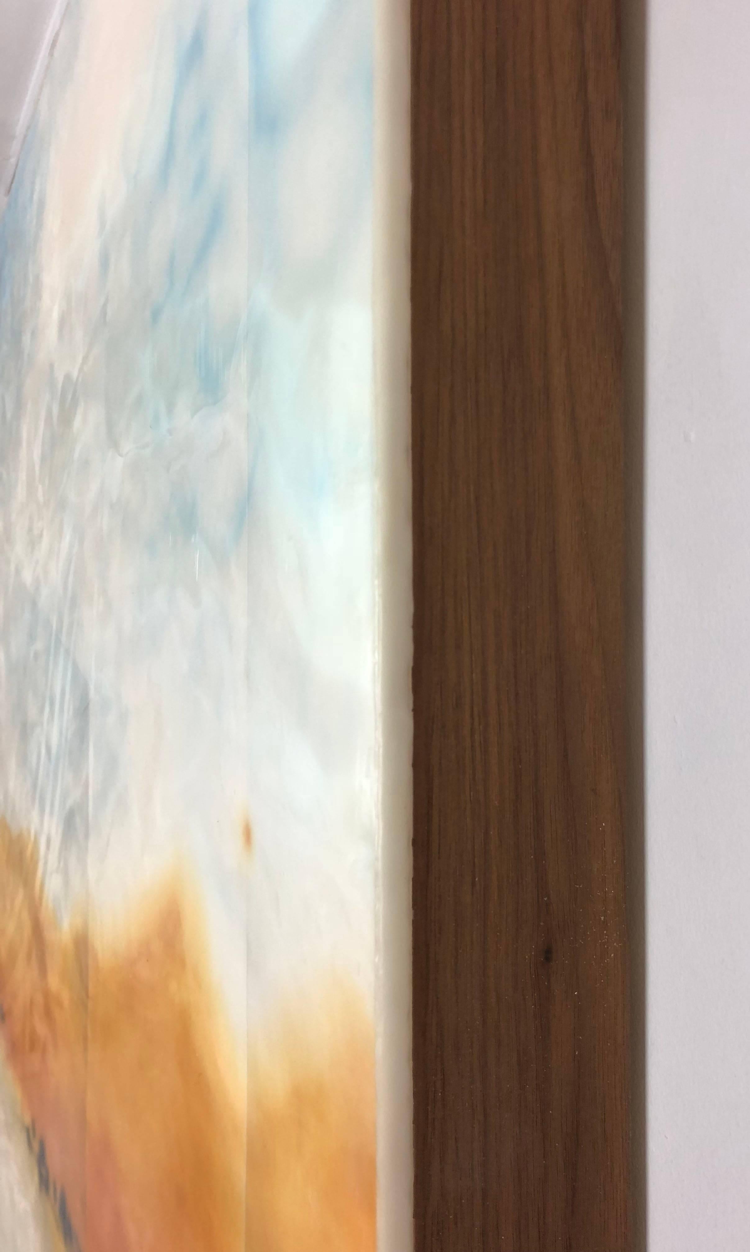 Golden - Beige Landscape Painting by Gabriela Aguilo Firehammer