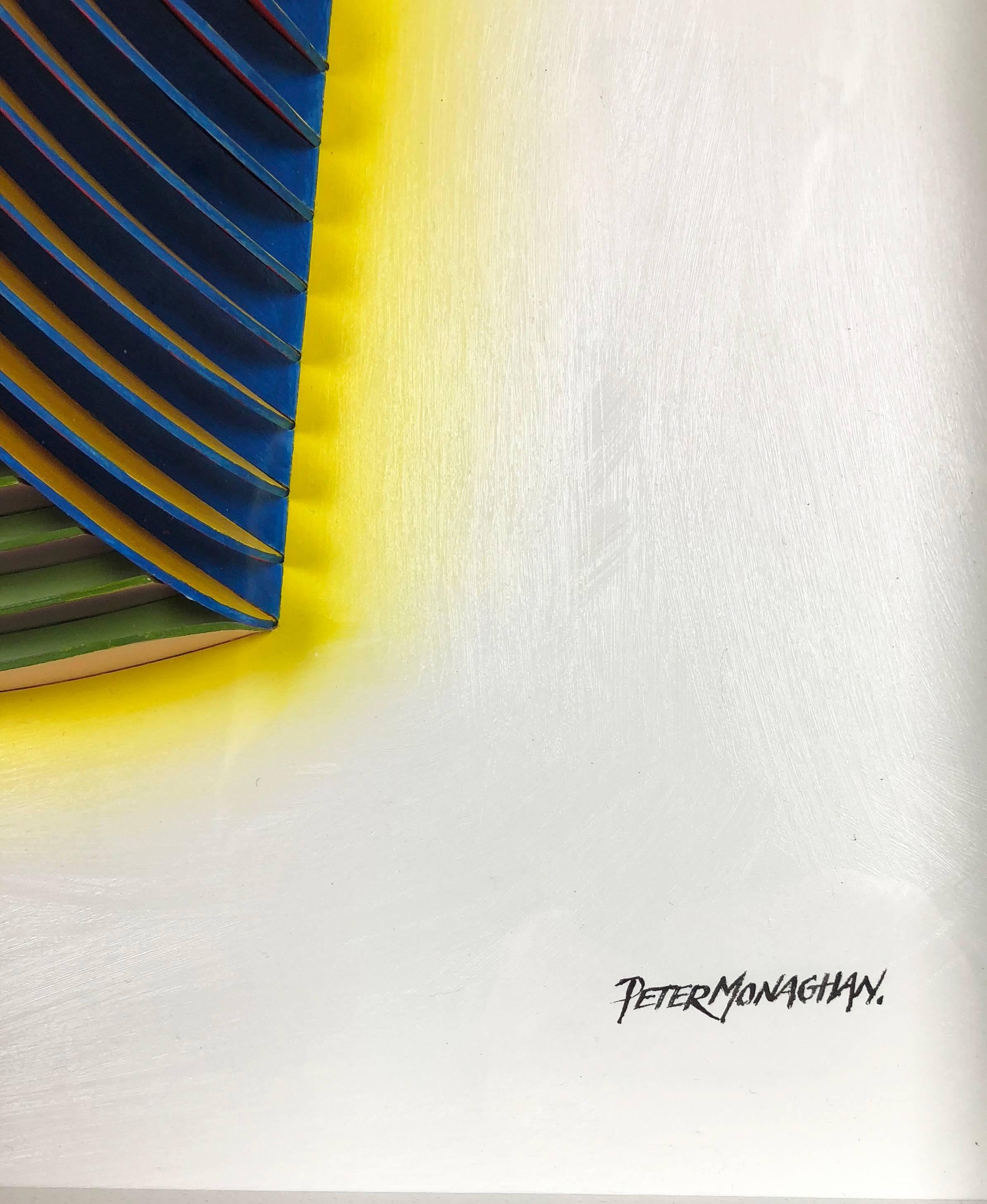 Concentric Folds 1 - Contemporary Mixed Media Art by Peter Monaghan