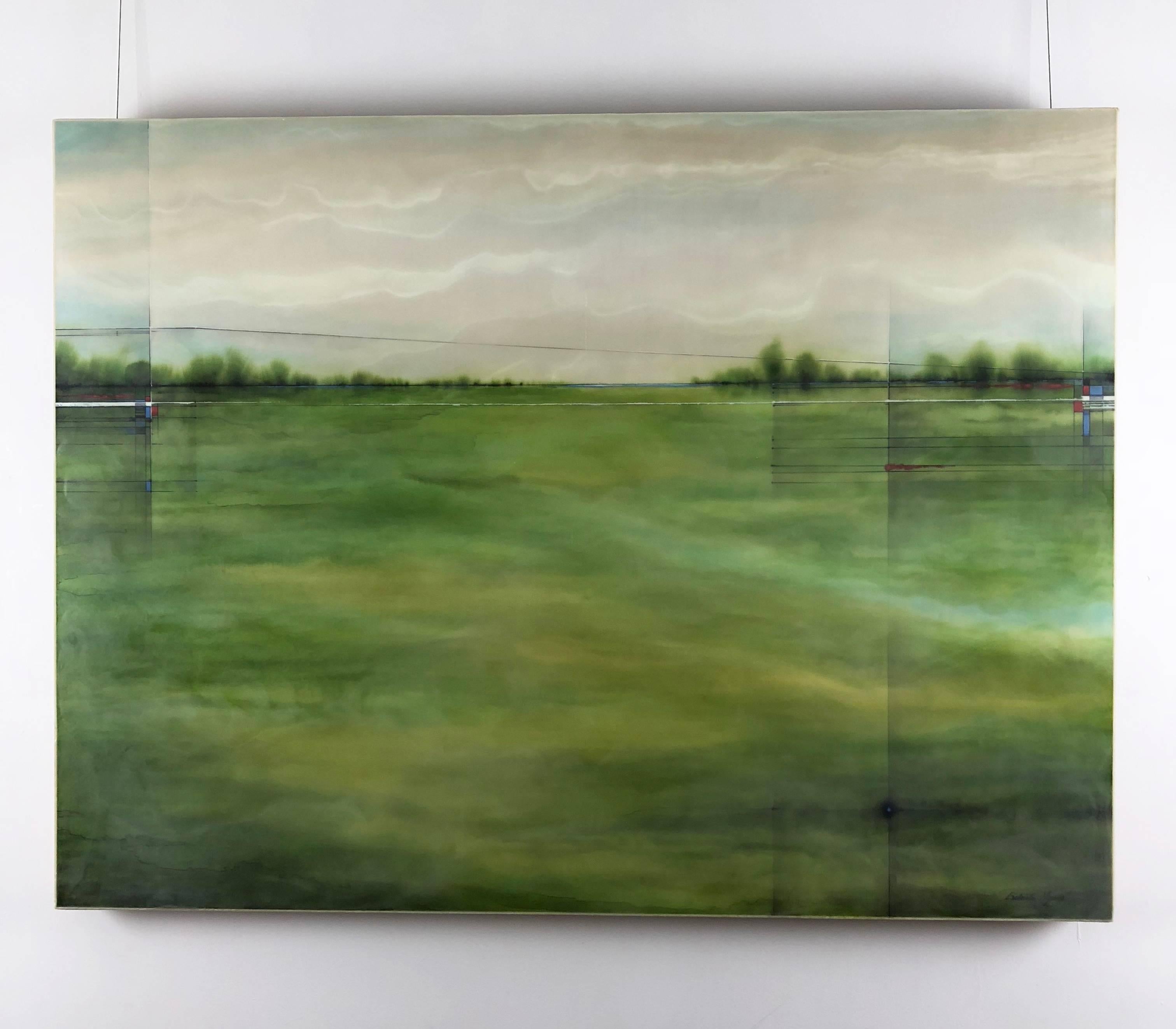 Flood Plains - Painting by Gabriela Aguilo Firehammer