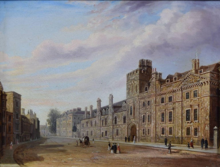 Balliol College, Oxford - Joseph Murray Ince (attributed) - Painting by Joseph Murray Ince
