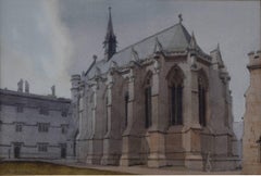 John Newberry Exeter College Chapel Oxford watercolour