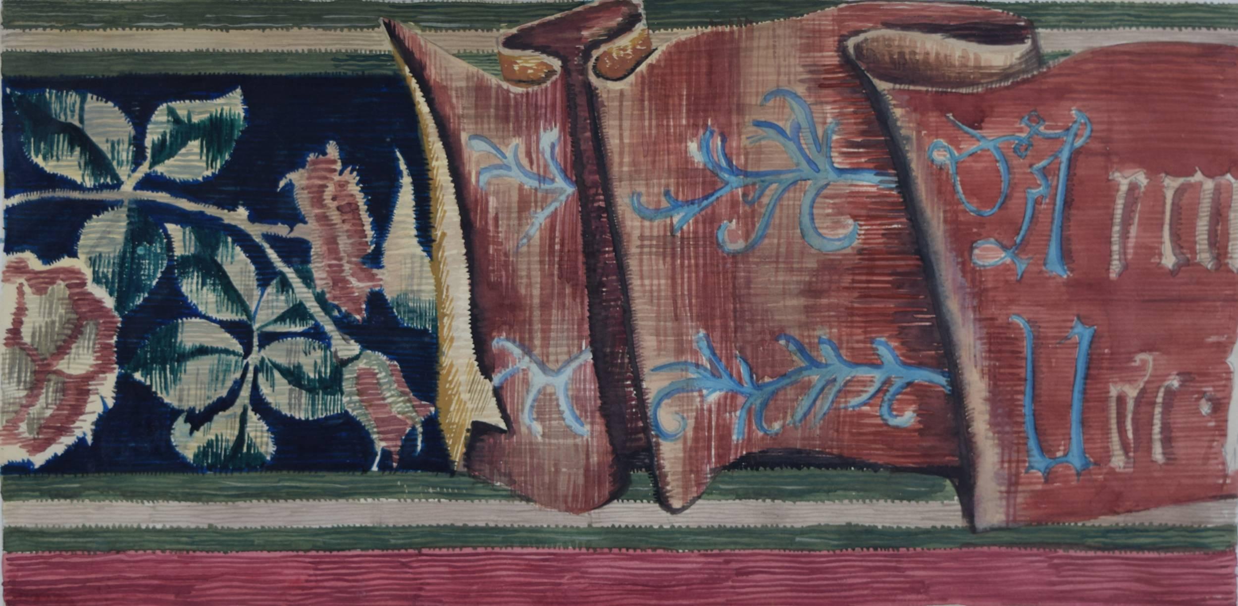 Design for Tapestry c. 1930s for George M Hammer furniture designers, London UK