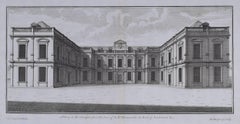 Colen Campbell: Althorp Hall - Althrop - Diana Prinzessin von Wales Gravur 1725