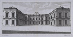 Antique Colen Campbell: Althorp Hall - Althrop - Diana Princess of Wales engraving 1725