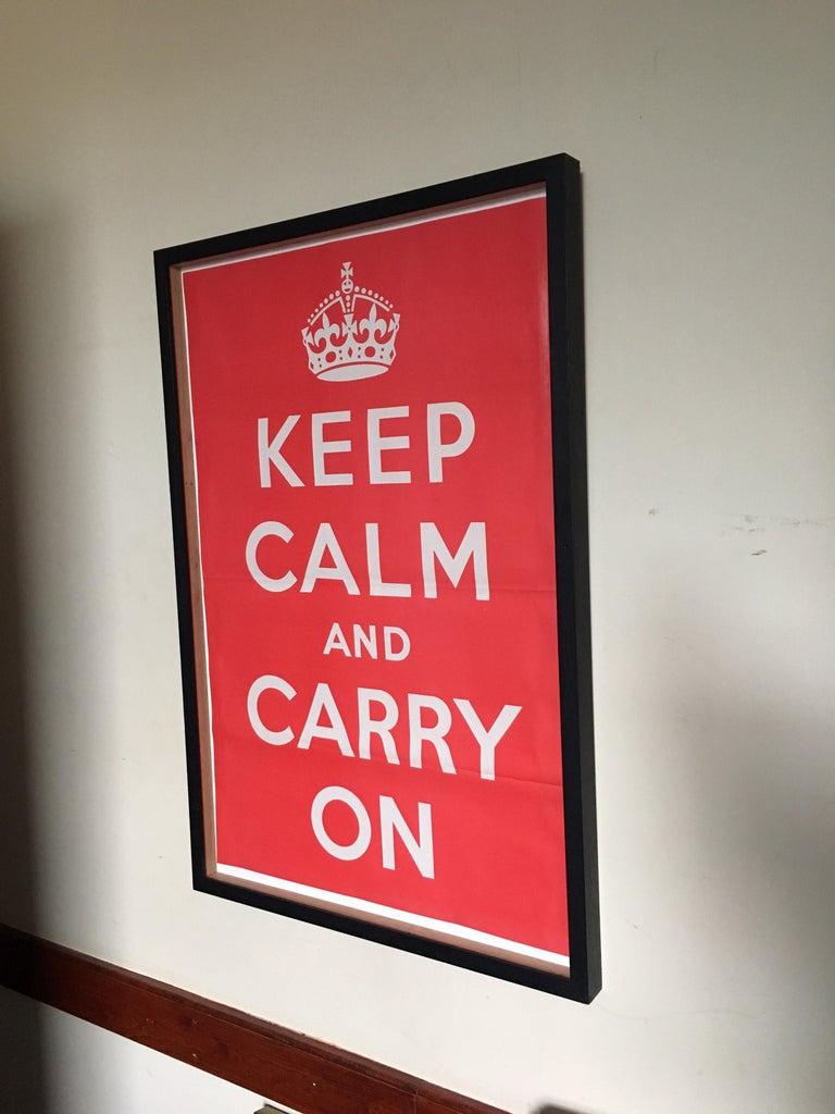 Unknown 1939 Original Keep Calm And Carry On Poster For Sale At