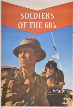 Retro 1960 UK Army Recruitment poster, Soldiers of the Sixties