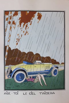 Ettore Tito: Quatres Proverbes Par Tito - four hand-coloured pochoir prints