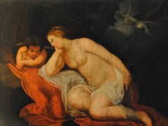 Lida et Cupidon en attente le cigne Zeus (Lida & Cupid awaiting the Swan Zeus)