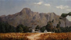 Franschhoek-Vineyard, Südafrika – Öl-Landschaftsgemälde